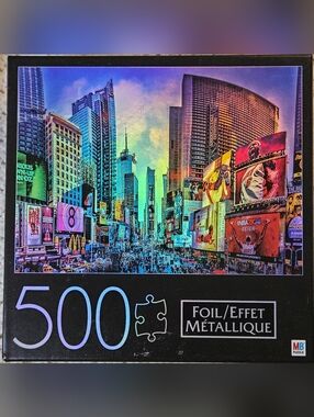 Puzzle - 500-Piece Metallic Foil Cityscape Jigsaw Puzzle